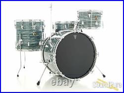 Majestic 4pc 1960s De Luxe Vintage Drum Set Aqua Strata Used