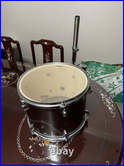 Mapex 5 piece drum set in silver/gray