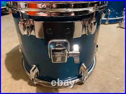 Mapex M Series 5-piece Drum Set Kit Teal Blue 22, 14, 14, 12, 10 w throne, etc