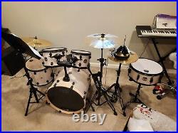 Mapex Mars Drums and Mienl Cybals set with music stand and stool