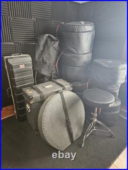 Mapex Mars Pro Drum Kit with Gibraltar Rack, Road Bags/Cases, Hardware & Extras