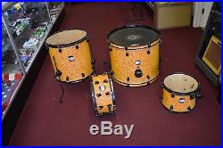 Mapex Mydentity 22 16 12 & 14 snare Maple Yellow wave drumset drum kit