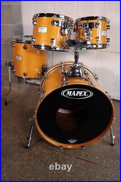 Mapex Saturn 4pc Drum Kit Set 22/14/12/10 Maple Walnut