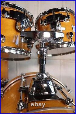 Mapex Saturn 4pc Drum Kit Set 22/14/12/10 Maple Walnut