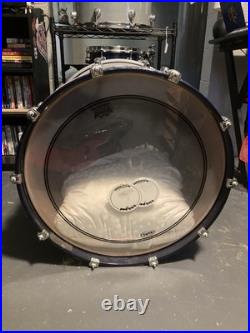 Mapex Saturn Series 4 Pc Drum Set (Teal Blue Fade) 22 Kick Rack Toms Floor Tom