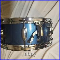 Mapex V Series Blue 5 Piece Drum Set Drums Only with Snare Stand and Drum Throne