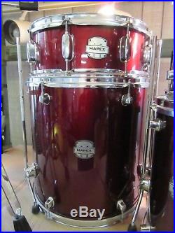 Mapex Voyager 8pc Double Bass Drum Set with Hardware and Cymbals