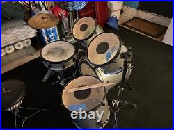 Mapex voyager drum set silver sparkle 5 or 4 piece configuration