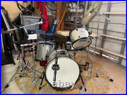 Mapex voyager drum set silver sparkle 5 or 4 piece configuration