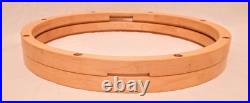 Maple Wood Snare Drum Hoops Set 13 X 8 Lug Holes Free Ship To Cusa