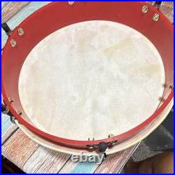 Meinl 3-Piece Frame Drum Set, Red Metal Shell with Hide Heads