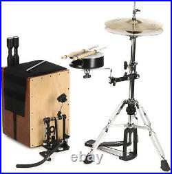 Meinl Percussion Cajon Drum Set Direct Drive Pedal with Cymbals and Hardware