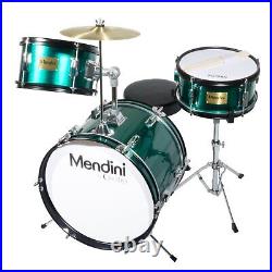 Mendini By Cecilio Drum Set 3-Piece Kids Drum Set (16), Includes Bass Drum