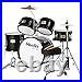 Mendini By Cecilio Kids Drum Set Starter Drums Kit with Bass, Toms, Snare, Black Mendini By Cecilio Kids Drum Set Starter Drums Kit with Bass, Toms, Snare, Black