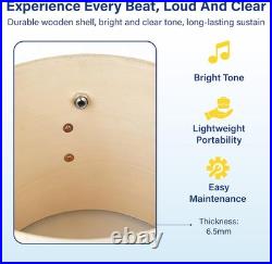 Mendini By Cecilio MJDS-5-WR Wood 5 Pieces Drum Set with Bass, Red Wine Metallic