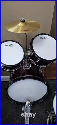 Mendini by Cecilio Kids Drum Set 5 Piece Full 16in Youth Drumset with Bass