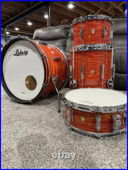 Modern Ludwig Club date Downbeat Mod Orange 12/14/20 With Legacy Jazz Fest Snare