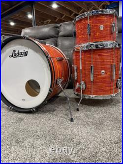 Modern Ludwig Club date Downbeat Mod Orange 12/14/20 With Legacy Jazz Fest Snare