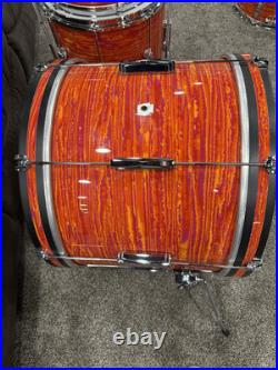 Modern Ludwig Club date Downbeat Mod Orange 12/14/20 With Legacy Jazz Fest Snare