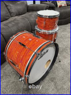 Modern Ludwig Club date Downbeat Mod Orange 12/14/20 With Legacy Jazz Fest Snare