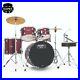NEW-Mapex-Rebel-5-Piece-Drum-Set-Kit-with-Hardware-Cymbals-Red-RB5044FTCDR-01-wi