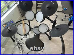 NUX DM-8 Electronic Drum Kit with Module, Kick Pedal, Throne, Sticks USB/MIDI