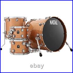 Natal Cafe Racer US Fusion 22 4-Piece Shell Pack with22 Bass C Sparkle Refurb