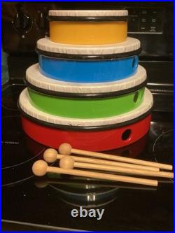 Nino Percussion 4-Piece Hand Drum Set NINOSET6 Brand New Frame Drums