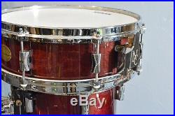 Noble & Cooley CD Maple 5 pc Drum Set Cherry Gloss Finish w Pearl Optimounts Etc