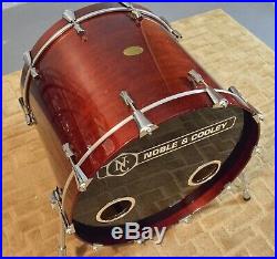 Noble & Cooley CD Maple 5 pc Drum Set Cherry Gloss Finish w Pearl Optimounts Etc