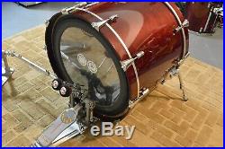 Noble & Cooley CD Maple 5 pc Drum Set Cherry Gloss Finish w Pearl Optimounts Etc