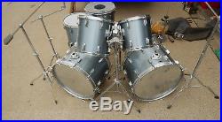 OLDER TAMA JAPAN IMPERIALSTAR DOUBLE BASS DRUM SET With SNARE CYMBAL STANDS ROUGH