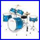 OPEN-BOX-5-Piece-Junior-Drum-Set-with-Brass-Cymbals-Beginner-Kit-Blue-01-fgbg