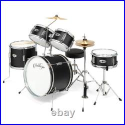 OPEN BOX 5-Piece Junior Drum Set with Brass Cymbals Starter Kit