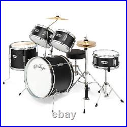 OPEN BOX 5-Piece Junior Drum Set with Brass Cymbals Starter Kit