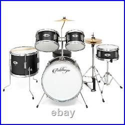 OPEN BOX 5-Piece Junior Drum Set with Brass Cymbals Starter Kit