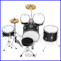 OPEN BOX 5-Piece Junior Drum Set with Brass Cymbals Starter Kit