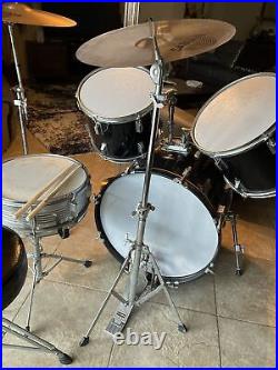 Olympic By Premier 9-Piece Set with Hardware + 3 Sabian Plates 5 Drums