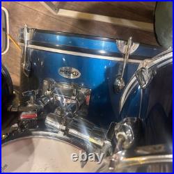 OrbiTone OXE 5-Piece Drum Set Blue Bass Drum Snare 2 Rack Toms Floor Tom