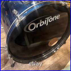 OrbiTone OXE 5-Piece Drum Set Blue Bass Drum Snare 2 Rack Toms Floor Tom