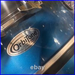 OrbiTone OXE 5-Piece Drum Set Blue Bass Drum Snare 2 Rack Toms Floor Tom