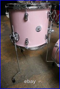 PDP 4pc New Yorker Drum Set Pink Rose Sparkle