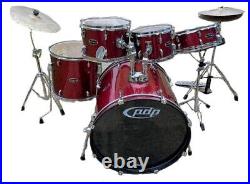 PDP Center Stage 5-Piece Junior Drum Set Complete with 2 Cymbals and a Stool