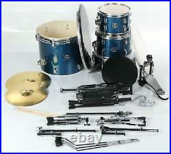 PDP Center Stage PDCE2215KTRB Drum Set with Cymbals Royal Blue Sparkle No