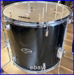 PDP CenterStage Gloss Black Sparkle Finish 4-Piece Shell Pack Acoustic Drum Kit