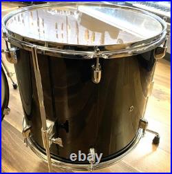 PDP CenterStage Gloss Black Sparkle Finish 4-Piece Shell Pack Acoustic Drum Kit