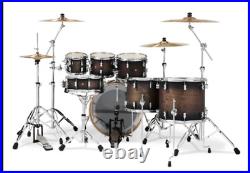 PDP Concept Maple 7-piece Shell Pack (Charcoal Burst) Cymbals not included