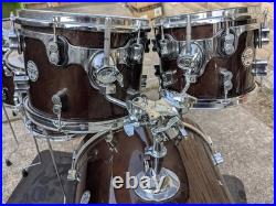 PDP Drums by DW Drums Concept Birch 5-Piece Drums Set Walnut Lacquer Finish