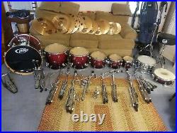 PDP used drum set with Sabian cymbals and hardware