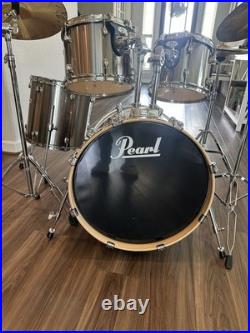 PEARL FORUM SERIES DRUMS SET Chrome Toms Hihat Crash Ride Cymbal HOUSTON PICKUP